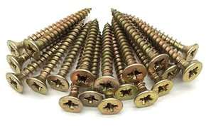 200 Pcs Box of Wood Screws 6mm x 50mm Double Countersunk Premium Easy Drive Woodscrews