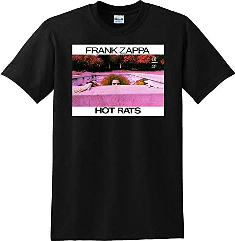 MisKynXHA Short Sleeve Frank Zappa T T Shirt Hot Rats Vinyl CD Top S