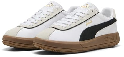 PUMA Damen Club KLASSIKA Sneaker, White Black-WARM White, 40.5 EU