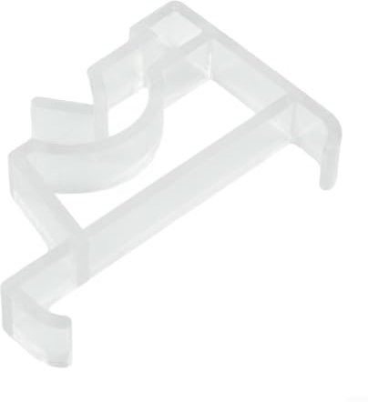 Transparenter Lamellen-Clip, Lamellenvorhang-Halterung, Sonnenblenden-Clip für sichere Vorhänge oder Jalousien fest an Ort und Stelle