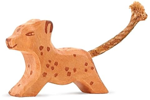 Generisch Ostheimer - 2026 - Leopard, klein, laufend, Holz, 6,5cm x 2cm x 4,5cm
