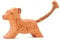 Generisch Ostheimer - 2026 - Leopard, klein, laufend, Holz, 6,5cm x 2cm x 4,5cm