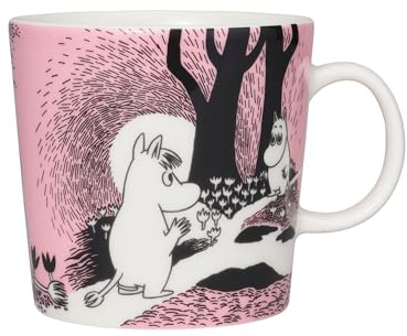Arabia Moomin Liebe - Henkelbecher 40 cl aus hochwertigem Porzellan mit Mumin-Illustration für Kaffee, Tee und warme Getränke - 1069505