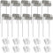 Xiatiaosann G4 GX5.3 portalámparas, bombillas LED Rectangular porcelana zócalo para MR16 MR11 LED CFL bombillas halógenas con 15cm/6» cables, con conectores de cable (10 piezas)