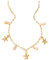 QKEPCY Muschelkette für Damen Mädchen Natürliche Muschelketten mit Gold-Seestern-Anhänger Boho Muschel Halskette Sommer Strand Schmuck