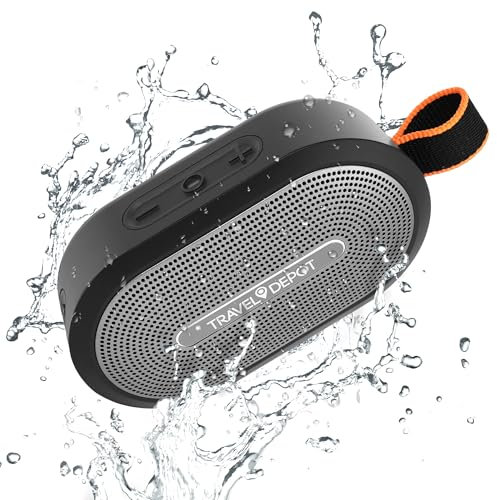 Travel Depot Bluetooth Speaker with HD Sound, Magnetic Base Portable Wireless, IP66 Waterproof, Up to 18H Playtime, TWS Pairing, BT5.3, for Home/Party/Outdoor/Beach, Electronic Gadgets, Birthday Gift