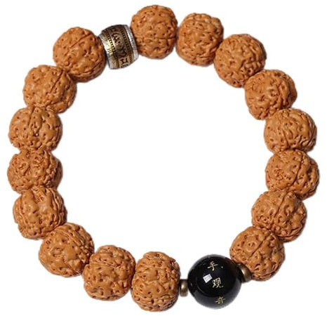 Rudraksha Vajra Bodhi Armband Tibetisch-buddhistisches Mala Armband Natürliche Bodhi Perlen Gebetsarmband Rudraksha Armband