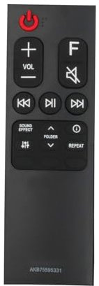 VINABTY AKB75595361 Ersatz Fernbedienung Kompatibel mit LG Soundbar System SL4Y SL5Y SL6Y SL8Y SL9Y SL10Y SN5Y SN6Y SN7Y SN4.DAUSLLK GX.DAUSLLK GX.DEUSLLK SN4.DMYSLLK SL4Y.DAUSLLK