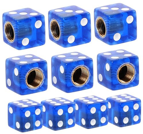 COSMEVIVI Acryl Reifen Ventil Stem Caps 10 Stücke Einfache Installation Schützt Vor Und