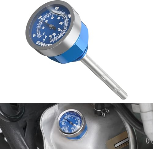 NICECNC Blue Ölmessstab Mit Temperaturmesser Compatible with Yamaha Raptor 660R 2001-2005, Raptor 700, 700R 2006-2024, Raptor 700R SE 2010-2024, YFZ450 2004-2013