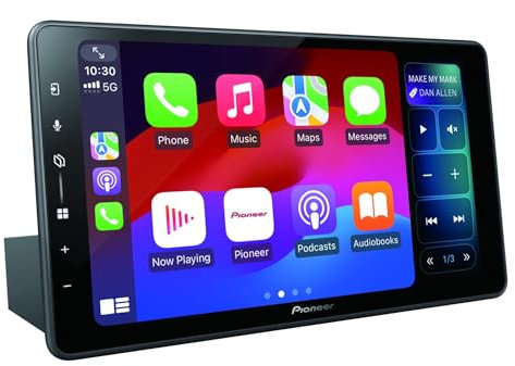 Pioneer SPH-EVO98DAB-UNI2 - Receptor Multimedia Universal de 2 DIN, Pantalla táctil capacitiva de 9 Pulgadas, con Wi-Fi, Apple CarPlay, Android Auto y Dab+, Bluetooth, Compatible con HD-TVI