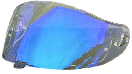 Motociclo Visiera for casco, Aeroblade 5 Shield sostitutiva for visiera OGK Kabuto Aeroblade 5/6 con protezione UV (solo for uso diurno)(Revo Clear Blue-day and Night)