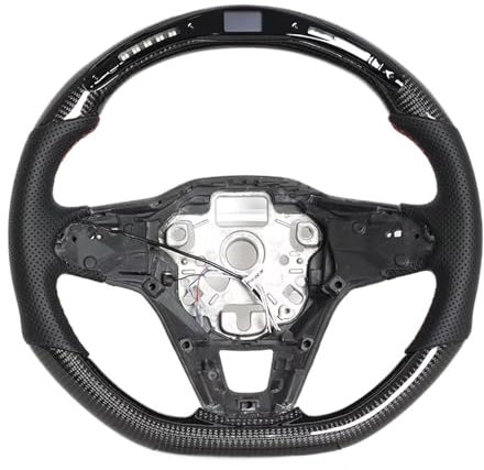 Sportlenkräder Kompatibel Mit VW Für Golf 8 Für GTI R MK8 Für GTE 2020 2021 2022 2023 2024 Für J&etta Für GLI Für ID4, Individuelles Sportlenkrad Aus Kohlefaser