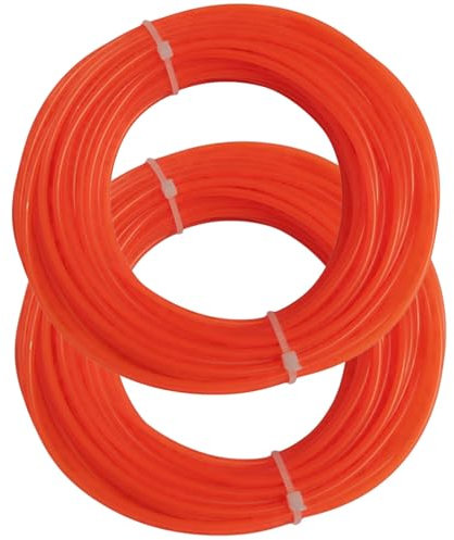 Genérico Hilo desbrozadora 2.4 mm, Hilo para desbrozadora, Hilo de desbrozadora, 2 Hilo de 15 Metros Cada Rollo, Hilos para desbrozadora.