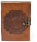 LivuX Notizbuch Mandala – 18×13 cm – Kunstleder-Einband mit Prägung – 100 leere Seiten – Metallschloss – Recyclingpapier – Spirituelles Tagebuch 1305