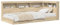 vidaXL Bücherregal Bett Sonoma Eiche 100x200 cm Leimholz