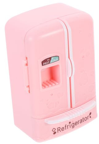 BESPORTBLE Mini Frigo Jouet Maison Poupée Léger Simulation Réfrigérateur Décoratif Meuble Mini pour Garçon Fille Encourage Créativité Et Motricité