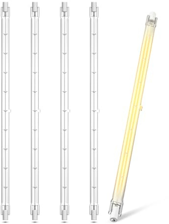 Lustaled Halogen Superstar 1500W, 254MM R7s Halogen Dimmbar Warmweiß 3000K Linear J254 Leuchtmittel R7S Halogenstrahler für Stableuchtmittel Stehlampe Studiobeleuchtung Landschaftsbeleuchtung(5 Stück
