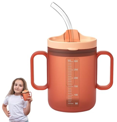 Schnabeltasse Senioren Mit Griff, Auslaufsicherer Trinkbecher Für Ältere Menschen Und Erwachsene, Praktische Schnabeltasse Für Senioren Mit Griffen, Ideal Für Parkinson Und Demenzpatienten, 300 ml, Ko