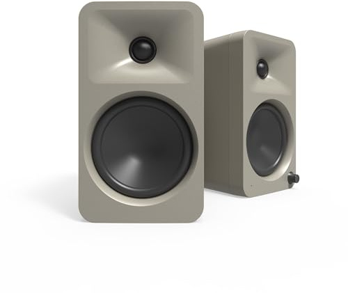 Kanto ORA4 140W Enceintes de référence amplifiées avec Bluetooth 5.0 et entrée USB-C | Woofers de 4 | Bi-amplifiées | Qualité de son de référence | Paire | Lune