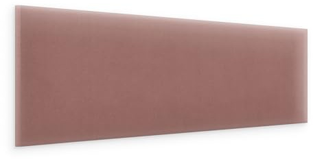 murando - Testiera Letto Imbottita, Rettangolo Velluto Antimacchia, 30x90cm | 1 Pezzo, Pannelli Decorativi per Pareti, Cuscini Testata Letto, Pannelli Imbottiti, Elegante, Rosa Antico, Produzione EU