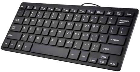 USB Keyboard - Ultra Slim Keypad for Laptop, Wired Portable Numeric Keypad Slim Plug and Play, Durable Design | Quiet Keyboard for Men Women Office Home