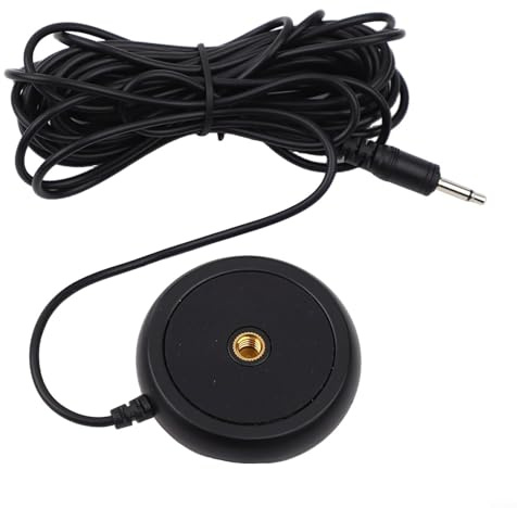 3.5mm Calibration Measurement Microphone for Desktop Audio Calibration, AV Receiver Mic for Home Theater Setup, Speaker Level and Room Acoustics Adjustment