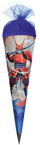 ROTH Mini Schultüte 22 cm Tech Warrior – kleine Zuckertüte zur Einschulung für Jungen, Geschenk für Geschwister