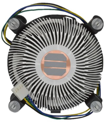 GAROZATION Ventola di Raffreddamento CPU in Rame a Basso Profilo 12v Compatibile con Socket Lga1151/1150/1155/1156 Dissipatore di Calore Silenzioso per Computer Desktop e Accessori