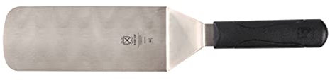 Mercer Culinary M18700 Millennia 8 x 3-Inch Turner, Stainless Steel, Black