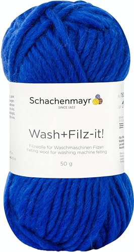 Schachenmayr Wash+Filz-it! 9812942-00013 azure Handstrickgarn, Filzgarn, Schurwolle