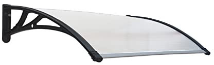 SmartSun Marquise Easy Black 150x80cm. 5,2mm d'épaisseur. Protection de porte de toit chapiteau