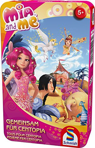 Schmidt Spiele 51297 Mia und Me, Gemeinsam für Centopia, Bring mich mit Spiel in Metalldose