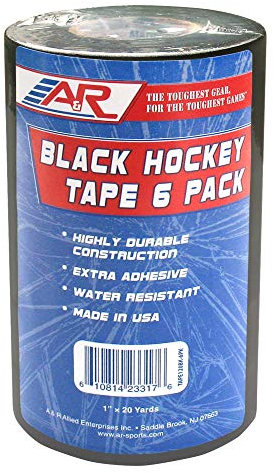 A&R Sports Hockey-Tape, Schwarz, 6 Stück