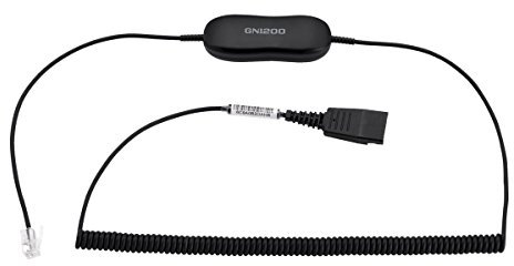 Jabra GN1218 Smart Cord Spiralkabel QD auf RJ9, 2 Meter