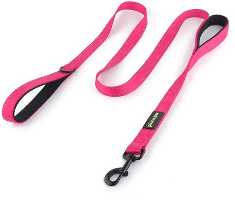 Plutus Pet Double Handle Dog Leash, 6 FT Long, for Medium Large Dogs