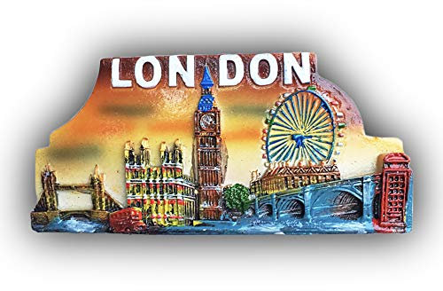 London England UK 3D Kühlschrankmagnet Touristische Souvenirs Harz Magnetische Aufkleber UK Kühlschrankmagnet Home & Kitchen Dekoration aus China