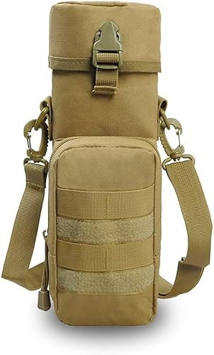 Gexgune Tactical Water Bottle Pouch 600D Portable Molle Kettle Holder Pocket Army Gear Bag Utility Pouch for Outdoor Hunting Hiking