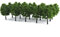 WINOMO 20pcs Model Trees Miniature Landscape Trees Scenery Train Railways Trees Scale 1:100