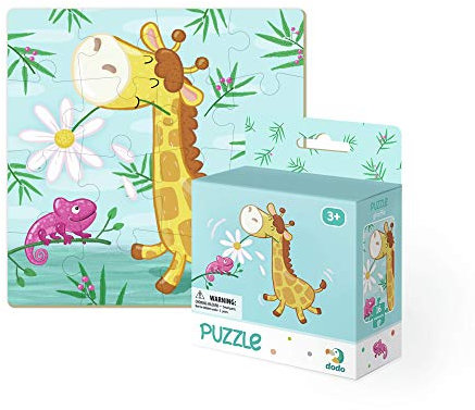 Dodo D300163 Educational Giraffe Puzzle 16 Pieces, Various