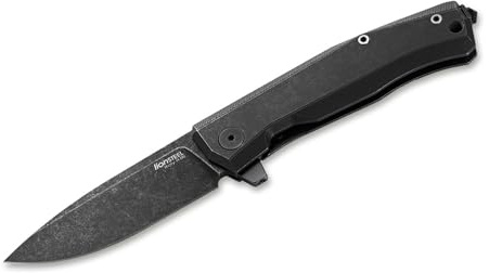 LionSteel Unisex – Erwachsene Myto Titanium Old Black Taschenmesser, Schwarz, 20 cm