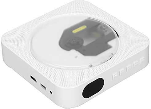 Lecteur DVD Mural, Lecteur CD DVD Bluetooth 4.2, Lecteur Vidéo Portable Haut-Parleur HiFi Intégré avec Télécommande, Convient pour la Décoration Intérieure, 100-240V(EU)