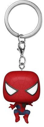 Funko Pop! Keychain: Spiderman No Way Home 2021 - Spider-Man - Leaping SM2 - Mini-Figurine en Vinyle à Collectionner Porte-clés Fantaisie - Cadeau de Noël - Idée de Cadeau - Produits Officiels