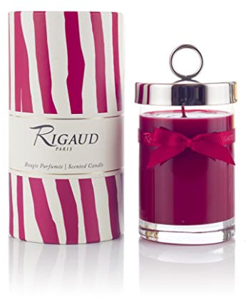 Rigaud Kerze La Vie en Rouge, groß, französische Handwerkskunst, Duft: Johannisbeer, Geranienblätter, Rose