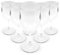 DOJA Barcelona | Verre a Vin Plastique | Pack 6 | Verre Incassable 30CL | 170,3 x 78 x 3mm | Polycarbonate Transparent | Verre Plastique Reutilisable | pour Verre a Eau, Gobelet Plastique Reutilisable