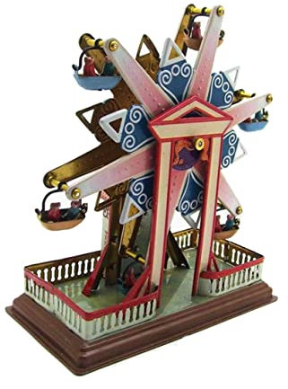 Toyvian 435 3D-Puzzles Für Erwachsene Blechspielzeug Rotierendes Riesenrad Rätsel Basteln Für Erwachsene Vintage-Spielzeug Action-Spielzeug Zum Aufziehen Eisen Geschenk
