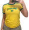 Vintage Graphic Baby Tees for Women Brazil Shirt Y2k Tops Mexico Crop Top Jersey 2000s Summer Going Out Tops, Brasil-gelb1, Mittel