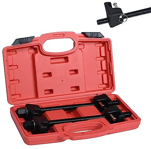 XMTECH 2tlg Profi Federspanner Tuning Tieferlegung Montagespanner Satz Spanner Feders Set Werkzeug 300mm Universal