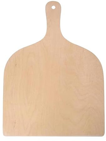 Pizza Peel | Restaurant-Grade Wooden Pizza Cutting Board - Natural Fish Pizza Paddle with Easy Glide Edges & Handle, Large Wood Pizza Peel for Pizzas, Bread, Cakes Zorq