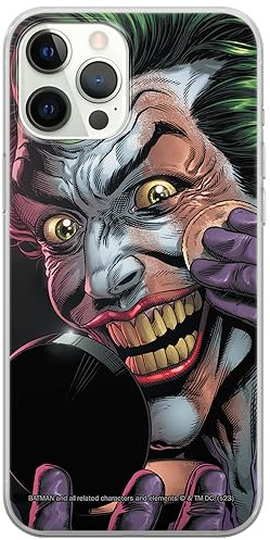 ERT GROUP mobile phone case for Iphone 12/12 PRO original and officially Licensed DC pattern Joker 023 optimally adapted to the shape of the mobile phone, case made of TPU